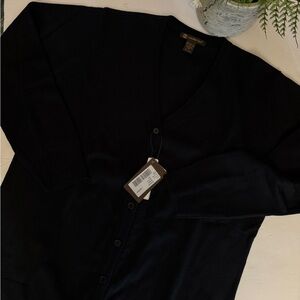 Women's Black Cardigan Sweater